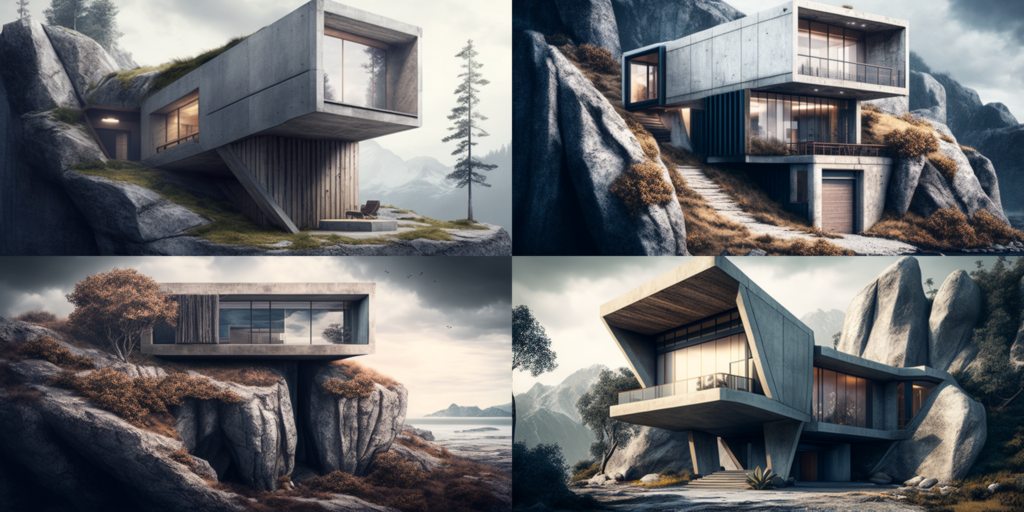 How to make a photo-realistic modern house in the mountains with MidJourney  - Prompt Hero.Ai