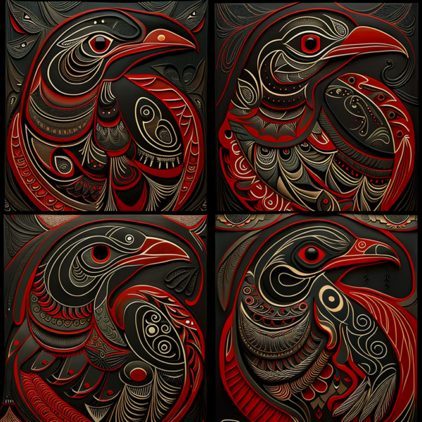 Making Haida art in MidJourney - Prompt Hero.Ai